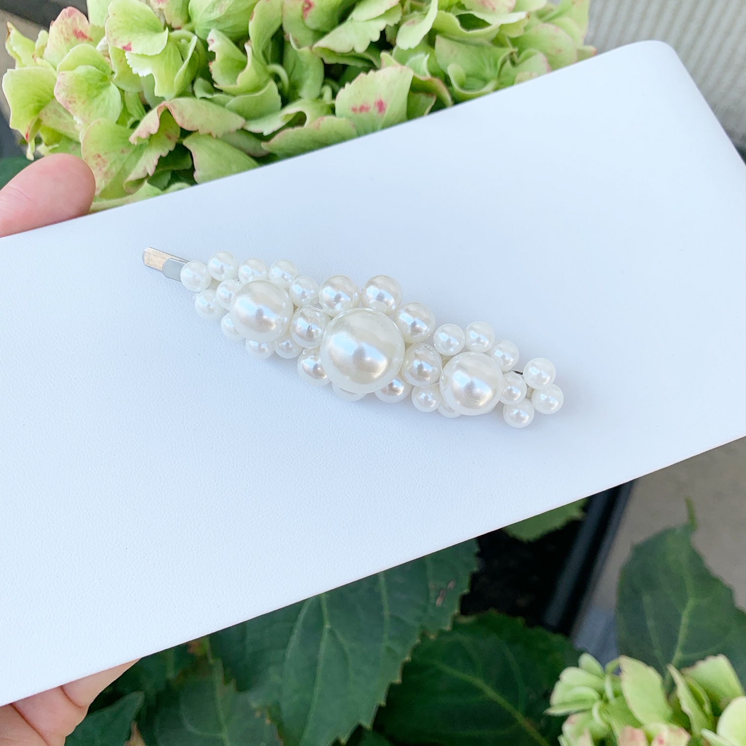 Ručne vyrobená sponka s perlami - Handmade in Greece