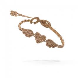 Náramok CRUCIANI Anjelské krídla so srdcom lesklá 