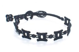 Náramok CRUCIANI Znamenie BLÍŽENCI - čierny 