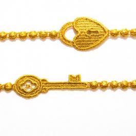 Náramok CRUCIANI Zámok a kľúč 2v1